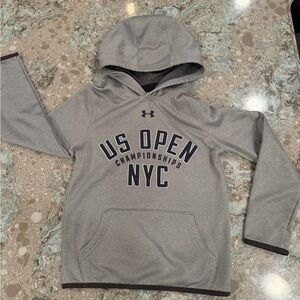 Under Armour Youth Small US Open Tennis Heather Gray Hoodie